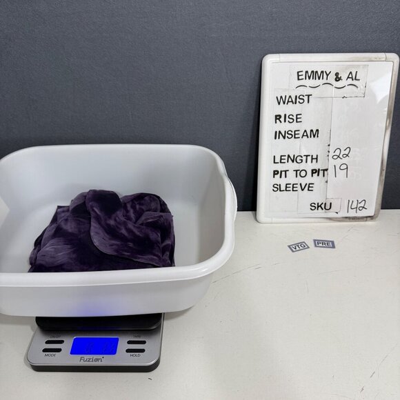 Newport News VTG Sheer Flutter Sleeve Blouse Size 8 Purple Fairy Grunge Whimsy - Picture 10 of 13